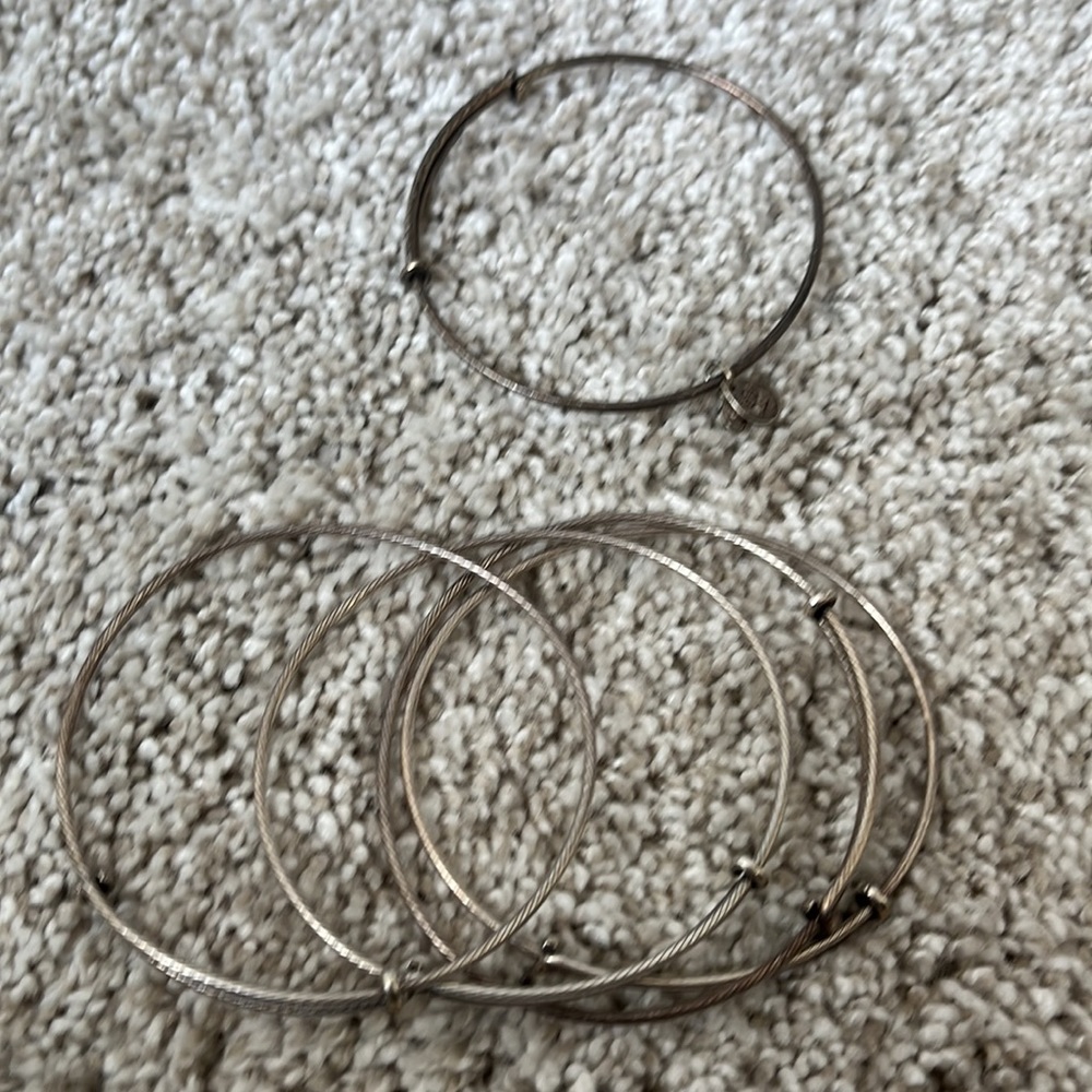 Alex and Ani bracelets set of 5 - Picture 2 of 3